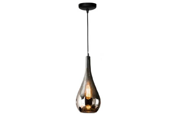 Hanglamp Druppelvormig Smoke glas - 1 lichts