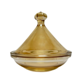 Suikerpot - Goud glas - No. 2 - 12,5 cm x 11,5 cm