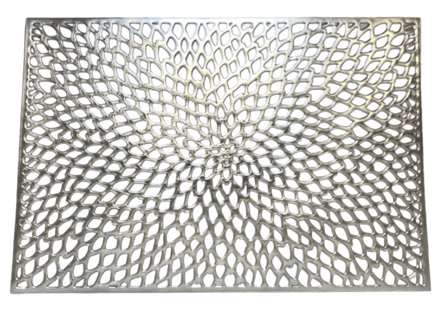 Placemat naam Zilver 30 x 45 cm