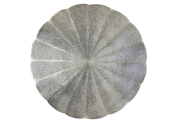 Placemat naam Zilver ø 35 cm