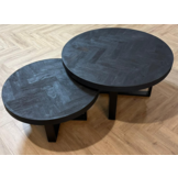 Salontafel Crox - Black Bonito - set van 2