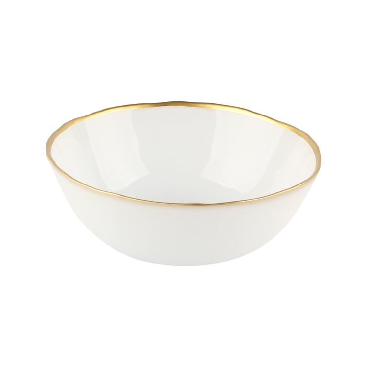 Bricard Kronos Kommen set - Wit/Goud - 15CM