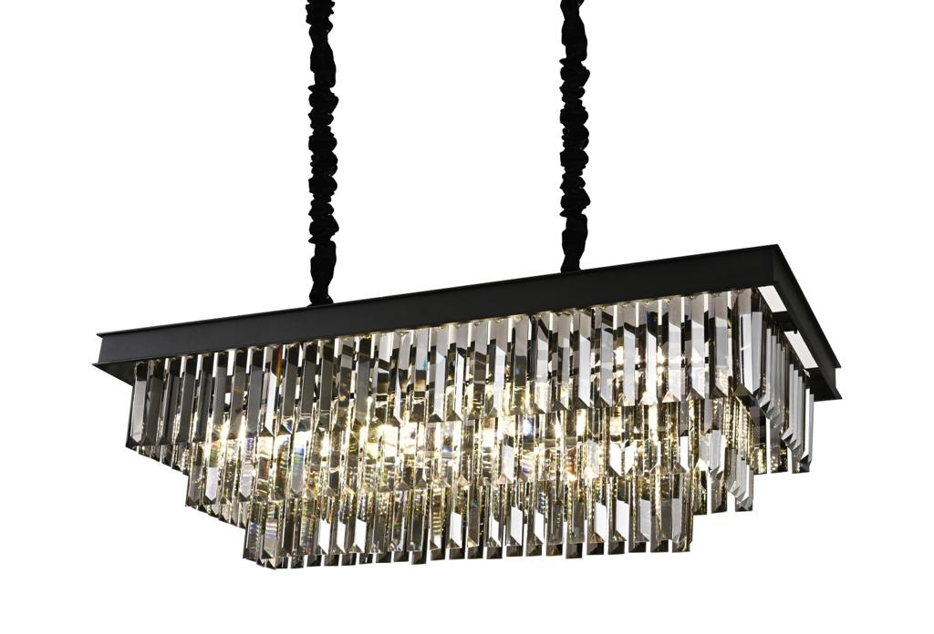 Hanglamp Faya - Antraciet - 90 x 40 cm