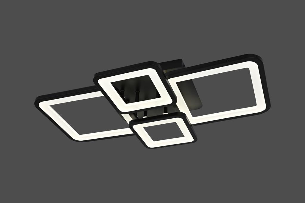 Hanglamp Barcelona - Square - Zwart/Wit - 4 lichts