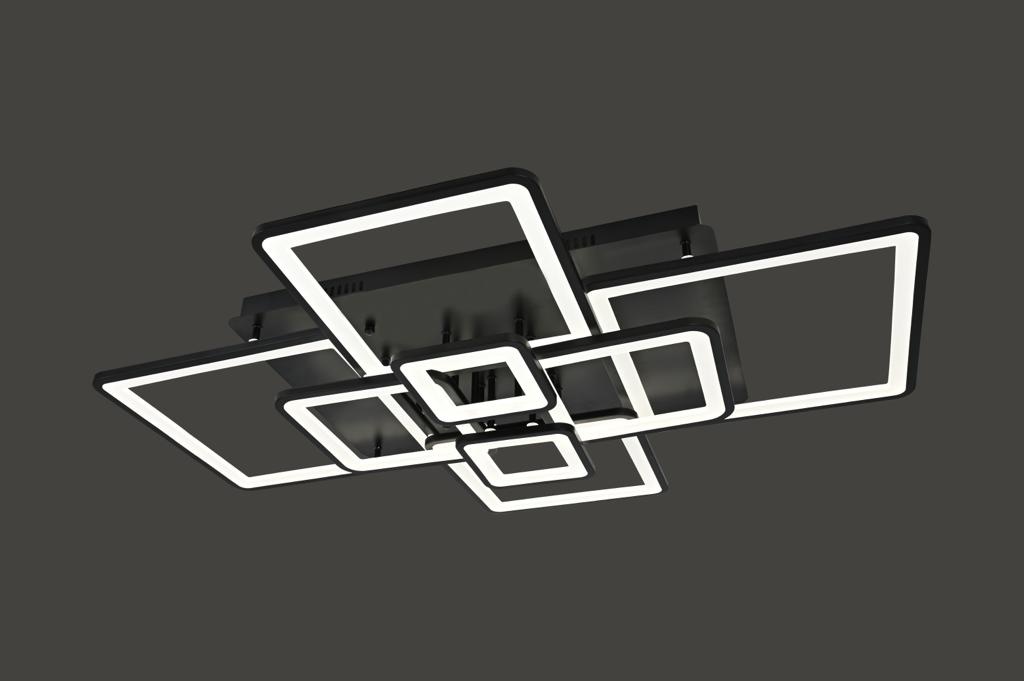 Hanglamp Barcelona - Square - Zwart/Wit - 8 lichts