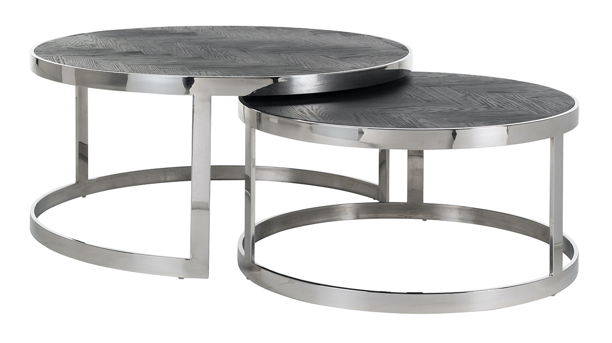 Salontafel Doblo Black Bonito set van 2