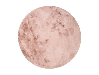 Fluffy zacht Vloerkleed Roze - Rond