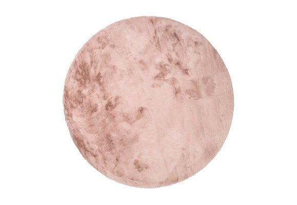 Fluffy zacht Vloerkleed Roze - Rond