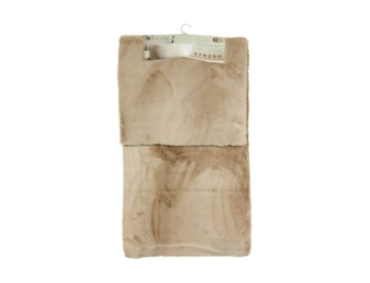 Fluffy - Zacht - Badmat Set - Beige - 2-Delig