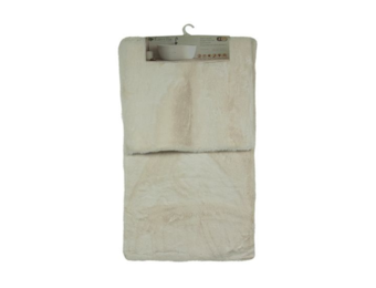 Fluffy - Zacht - Badmat Set - Cremé - 2-Delig