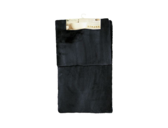 Fluffy - Zacht - Badmat Set - Zwart - 2-Delig