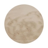 Fluffy zacht Vloerkleed Beige - Rond