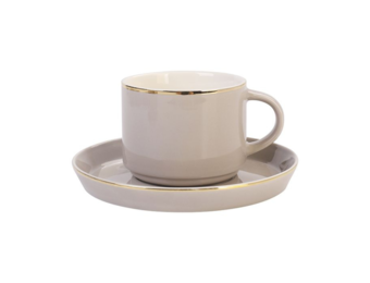 Bricard - Lunel - Koffieset - Taupe / Goud