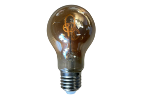 LED Lamp Edison Bol Amberglas 4W E27