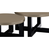 Salontafel Osaka - Set van 2 Rond - Champagne