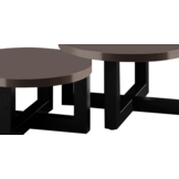 Salontafel Osaka - Set van 2 Rond - Taupe