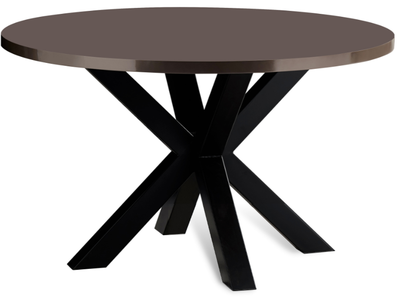 Eettafel Tokyo - Rond - Taupe hoogglans