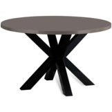 Eettafel Tokyo - Rond - Grijs Metallic hoogglans