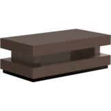 Salontafel Blox - Hamburger - Taupe - Hoogglans - Rechthoekig