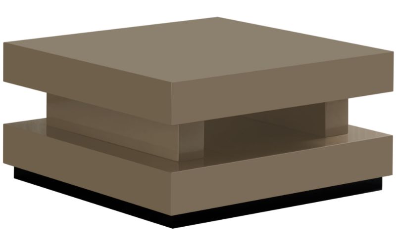 Salontafel Blox - Hamburger - Champagne - Hoogglans - Vierkant