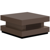Salontafel Blox - Hamburger - Taupe - Vierkant