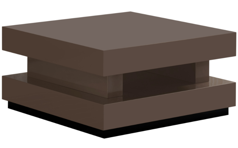 Salontafel Blox - Hamburger - Taupe - Vierkant