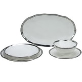 Bricard Dole Serviesset set 25-delig Wit/Zilver