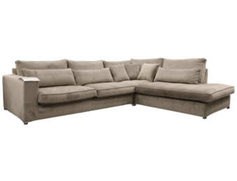 Hoekbank Rio Taupe Velvet