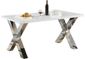 Eettafel Magnum Zilver / Wit