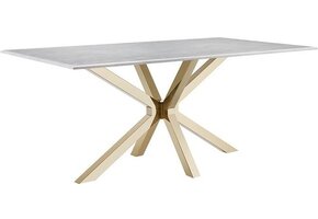 Eettafel Octopus Terni - Goud/Marmer- 180cm