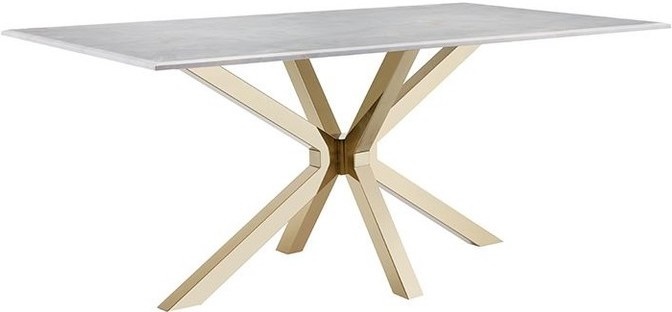 Eettafel Octopus Terni - Goud/Marmer- 180cm