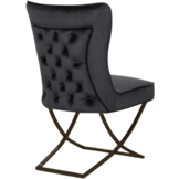 Stoel Luxor Zwart Velvet / Zwart