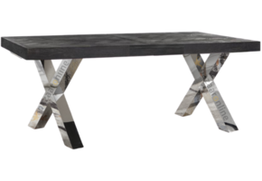 Eettafel Magnum Black Bonito - visgraat look