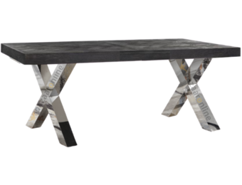 Eettafel Magnum Black Bonito - visgraat look