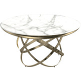 Eettafel Calvin Goud 130 x 75 cm