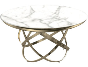 Eettafel Calvin Goud