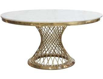 Eettafel Bentey rond 130 Ø - Goud