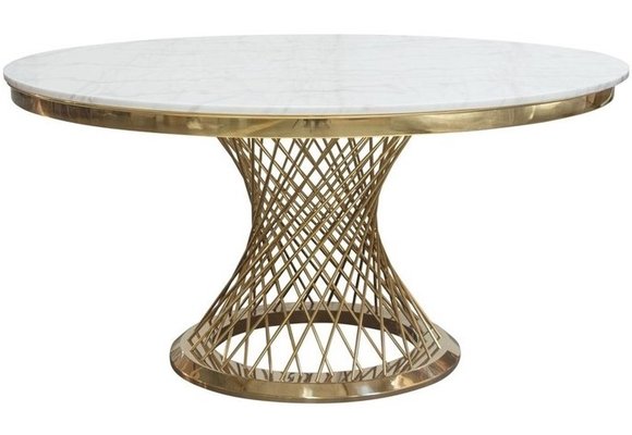 Eettafel Bentey rond 130 Ø - Goud