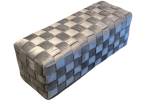 Hocker Bank Lima  - gevlochten zitbank - Grijs