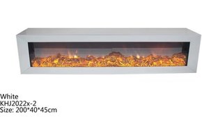 Tv-meubel Dubai Spiegelglas - Wit glas