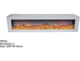 Tv-meubel Dubai Spiegelglas - Wit glas