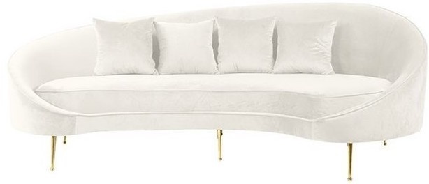 Zitbank Savera - Beige Velvet Goud