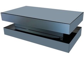 Salontafel Spiegelglas Antraciet Hamburger | Blocci