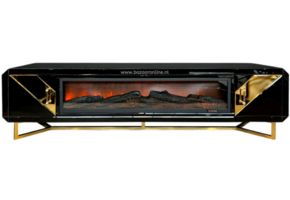 TV-meubel Awanos Spiegel Glas - Zilver