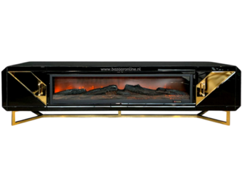 TV-meubel Awanos Spiegel Glas -  Zilver