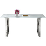 Eettafel Rixos Wit Glas 160 x 90 cm