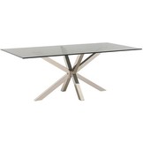 Eettafel Octopus Terni - Helder glas - 200cm