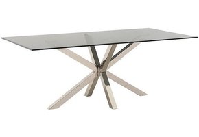 Eettafel Octopus Terni - Helder glas - 200cm