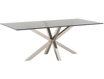 Eettafel Octopus Terni - Helder glas - 200cm