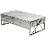 Salontafel Aspen Zilver 130 x 70 cm